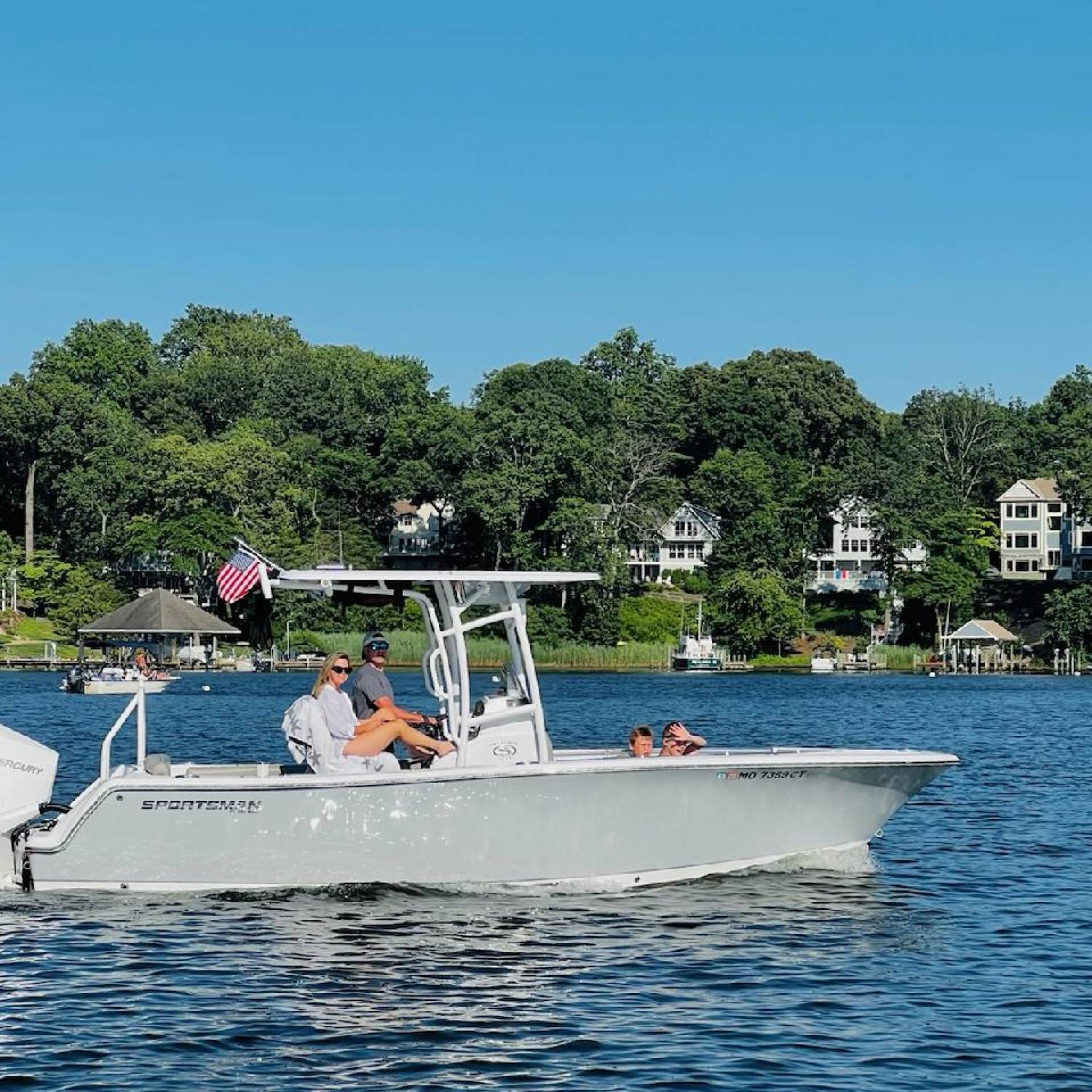 Title: Heading out for some family fun. - On board their Sportsman Heritage 231 Center Console - Location: Severn river, Chesapeake bay Maryland. Participating in the Photo Contest #SportsmanAugust