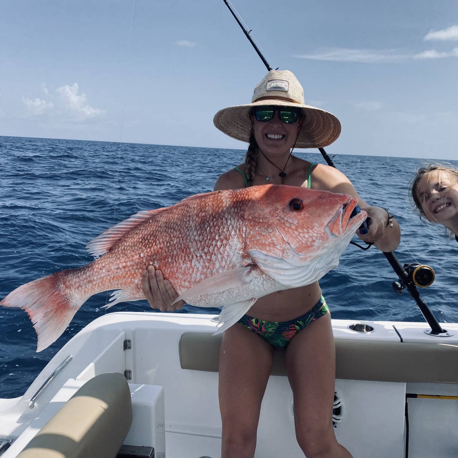 Title: 35 inch red snapper - On board their Sportsman Open 242 Center Console - Location: Alligator point, Fl. Participating in the Photo Contest #SportsmanAugust