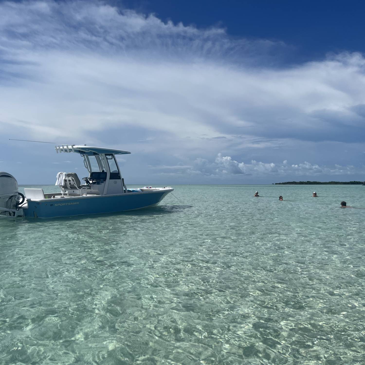 Relaxing on the sand bar in Contents Keys