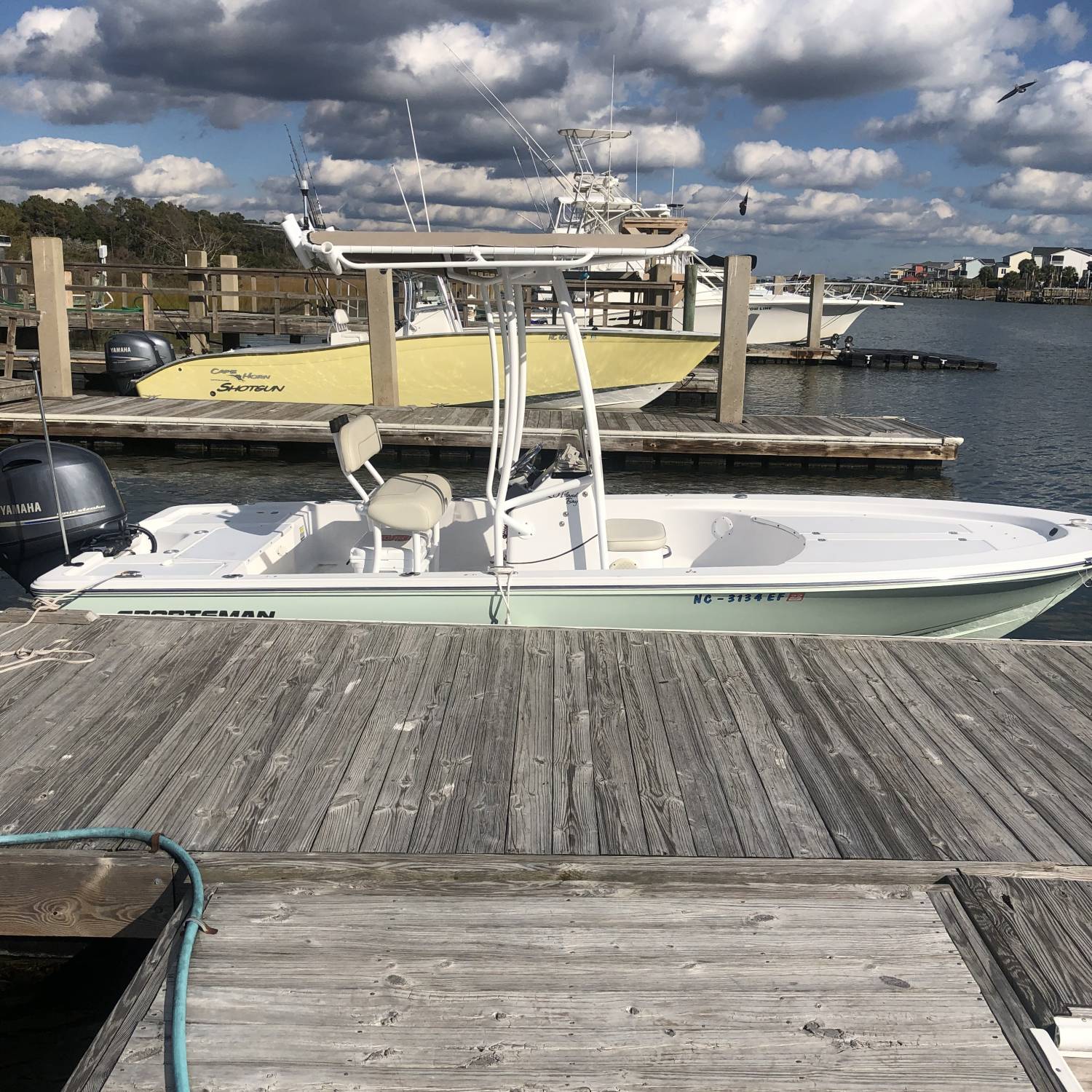 Title: Marina day - On board their Sportsman Masters 227 Bay Boat - Location: Holden Beach Marina NC. Participating in the Photo Contest #SportsmanFebruary2022