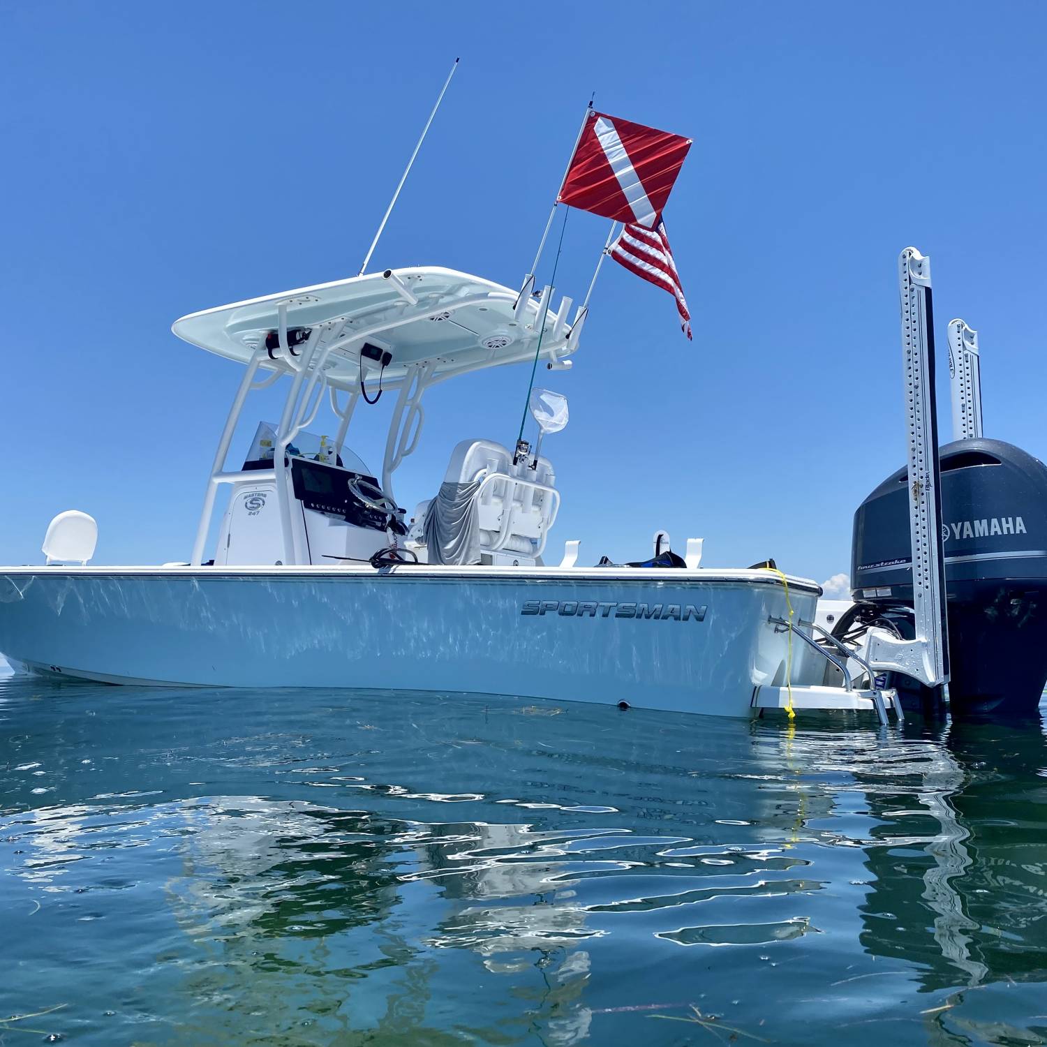 Title: Independence Day! - On board their Sportsman Masters 247 Bay Boat - Location: Homosassa, FL. Participating in the Photo Contest #SportsmanJuly