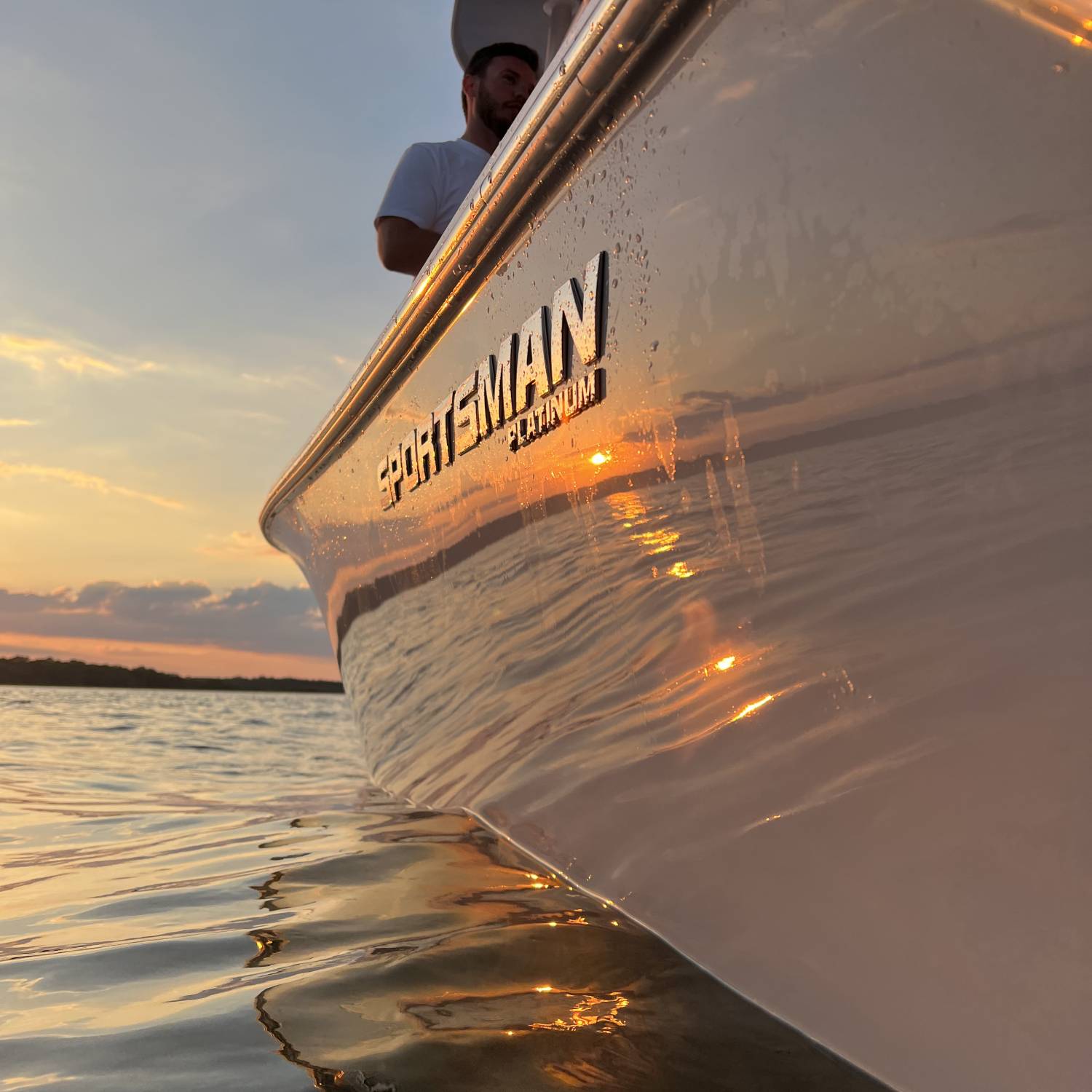 Last bit of day light after a great day on the water.