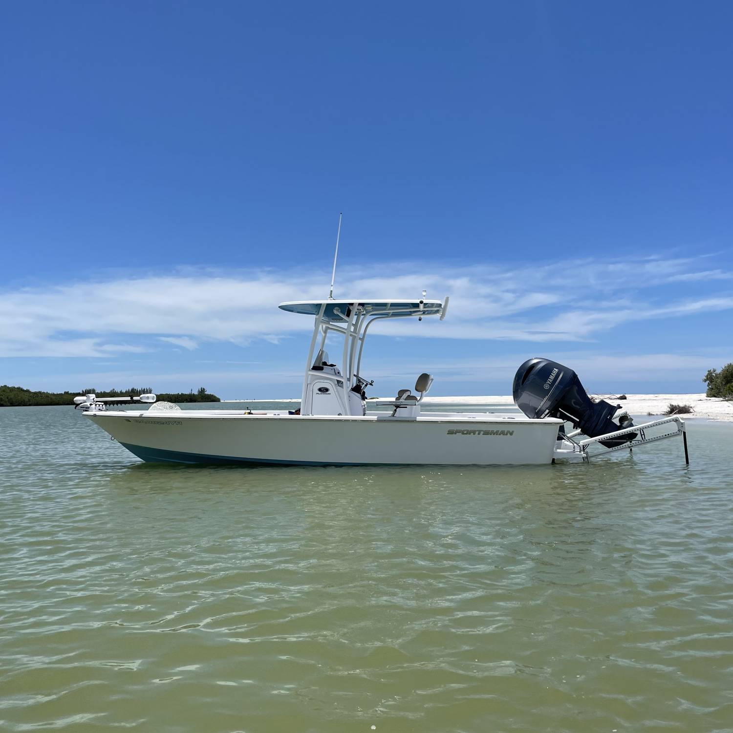 Stopped at a sandbar to let the kids play