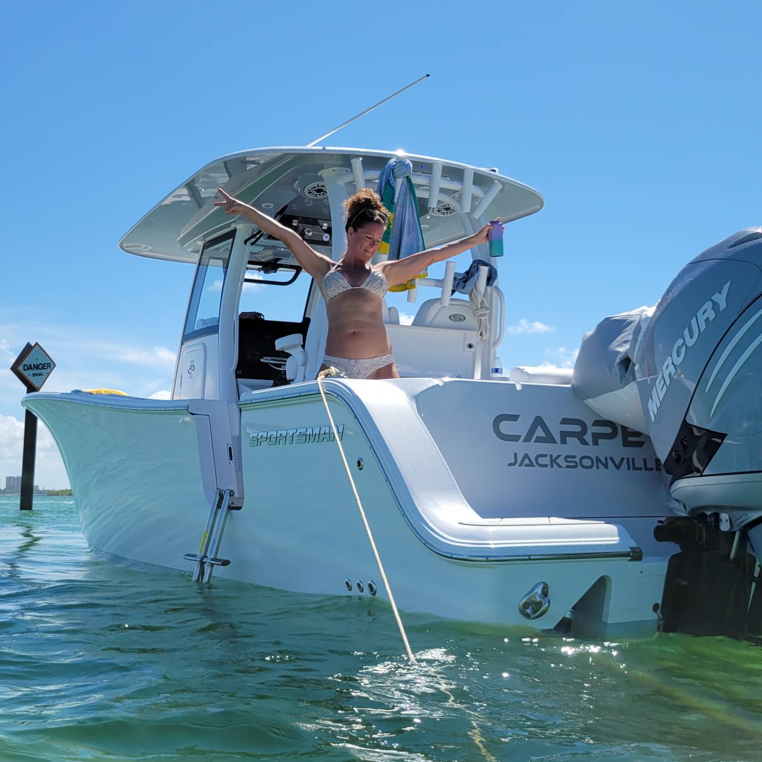 Enjoying the famous Haulover Sandbar!