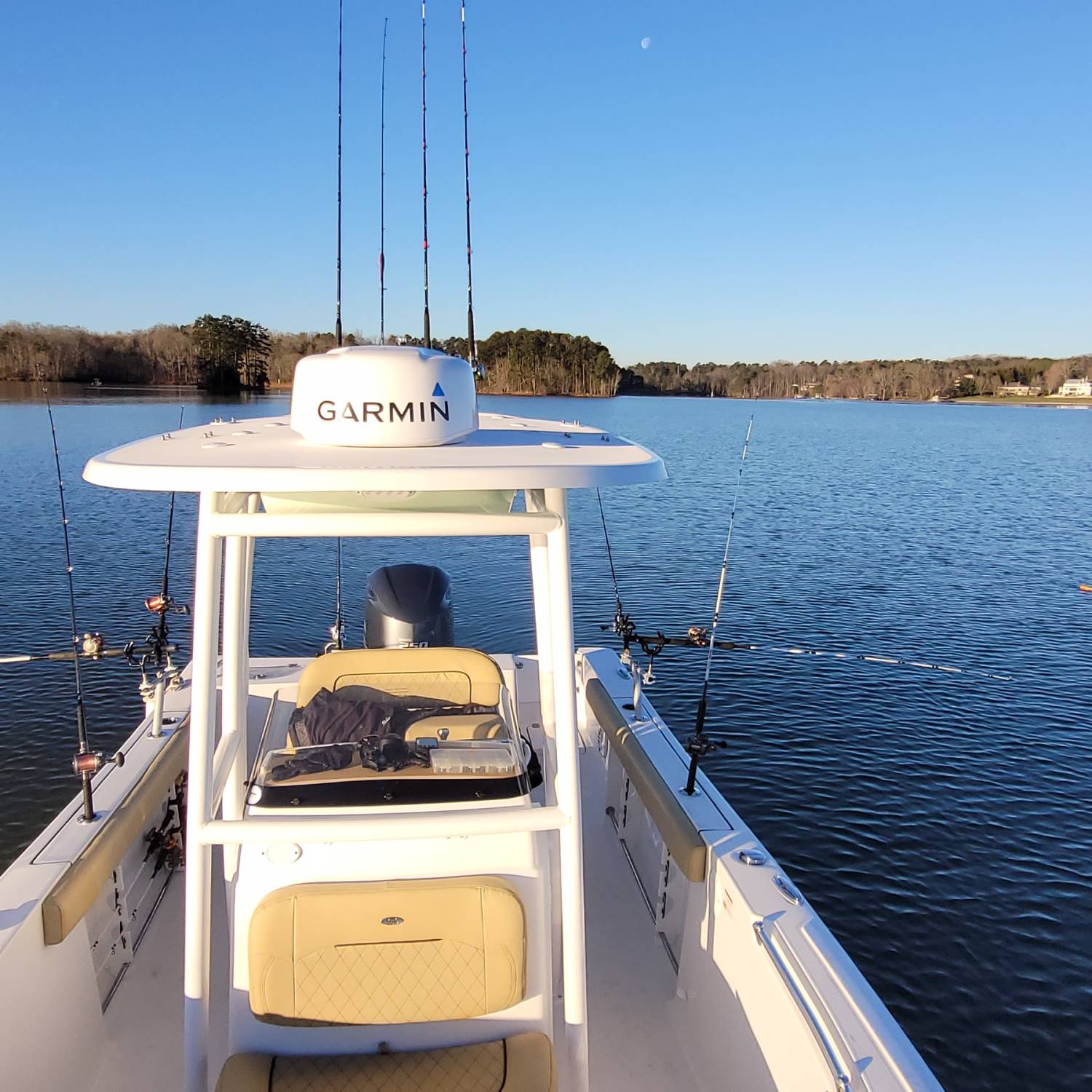 Maiden voyage fishing for striped bass on Lake Lanier in North Georgia!