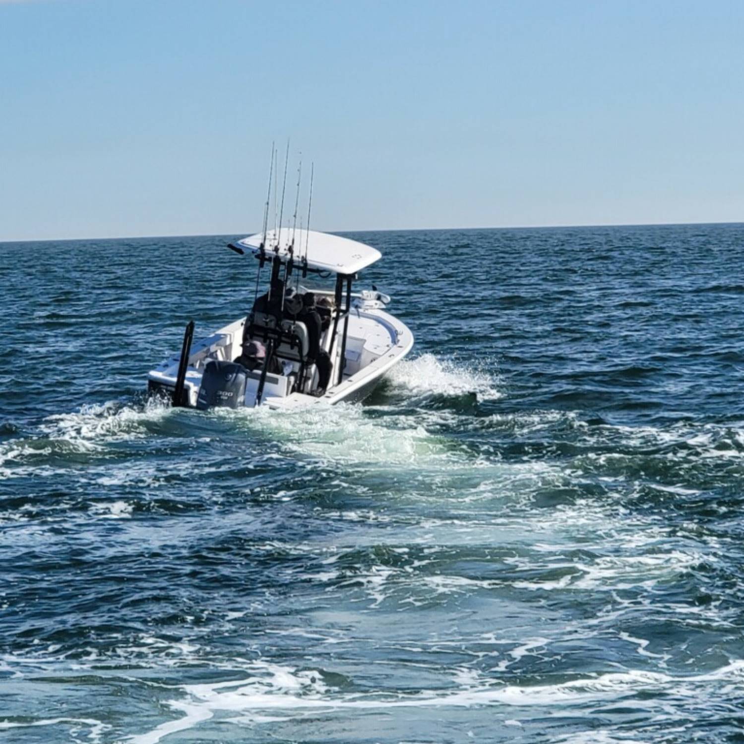 Title: Heading home! - On board their Sportsman Masters 247 Bay Boat - Location: St Simons Island, Ga. Participating in the Photo Contest #SportsmanMarch