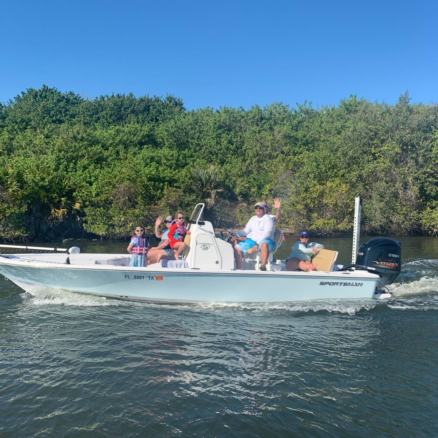 Title: Cruising Down The Creek - On board their Sportsman Tournament 234 Bay Boat - Location: Merritt Island, Florida. Participating in the Photo Contest #SportsmanMarch