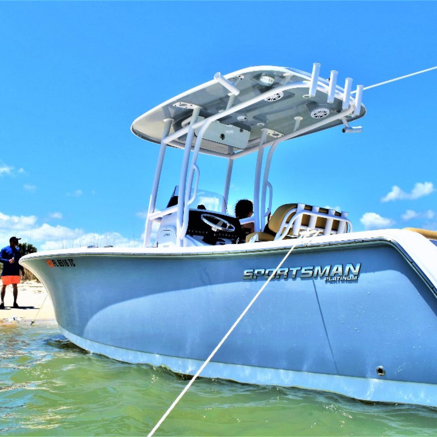 Title: 🏝 Island Life 🏝 - On board their Sportsman Open 232 Center Console - Location: Matanzas Inlet, St. Augustine FL. Participating in the Photo Contest #SportsmanMay