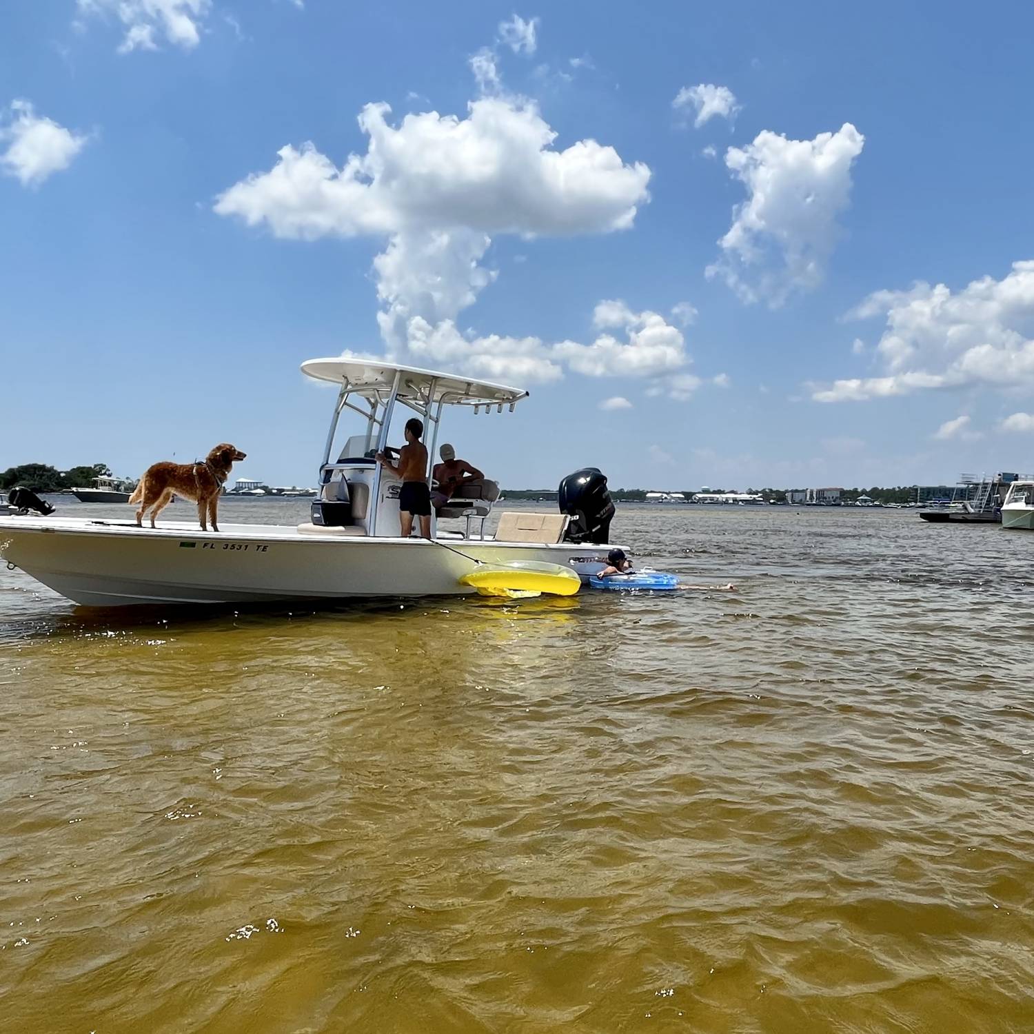 Enjoys the last few boat days of the summer.