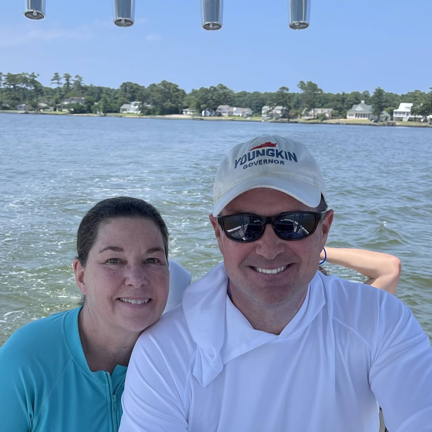 Title: Maiden Voyage - On board their Sportsman Heritage 231 Center Console - Location: Southern Sores, NC. Participating in the Photo Contest #SportsmanAugust2023