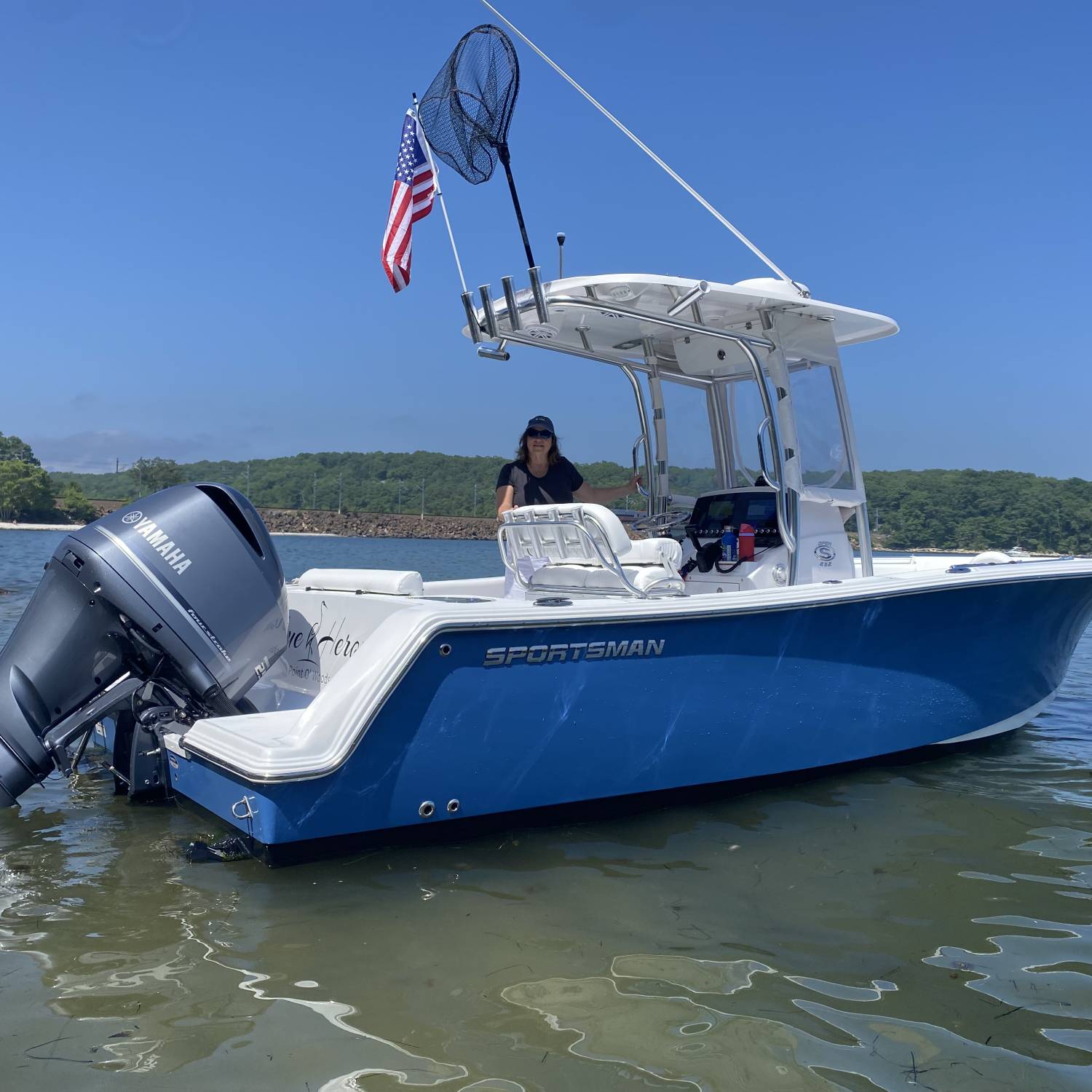 Title: Beaching - On board their Sportsman Open 232 Center Console - Location: Old Lyme Ct. Participating in the Photo Contest #SportsmanAugust2023
