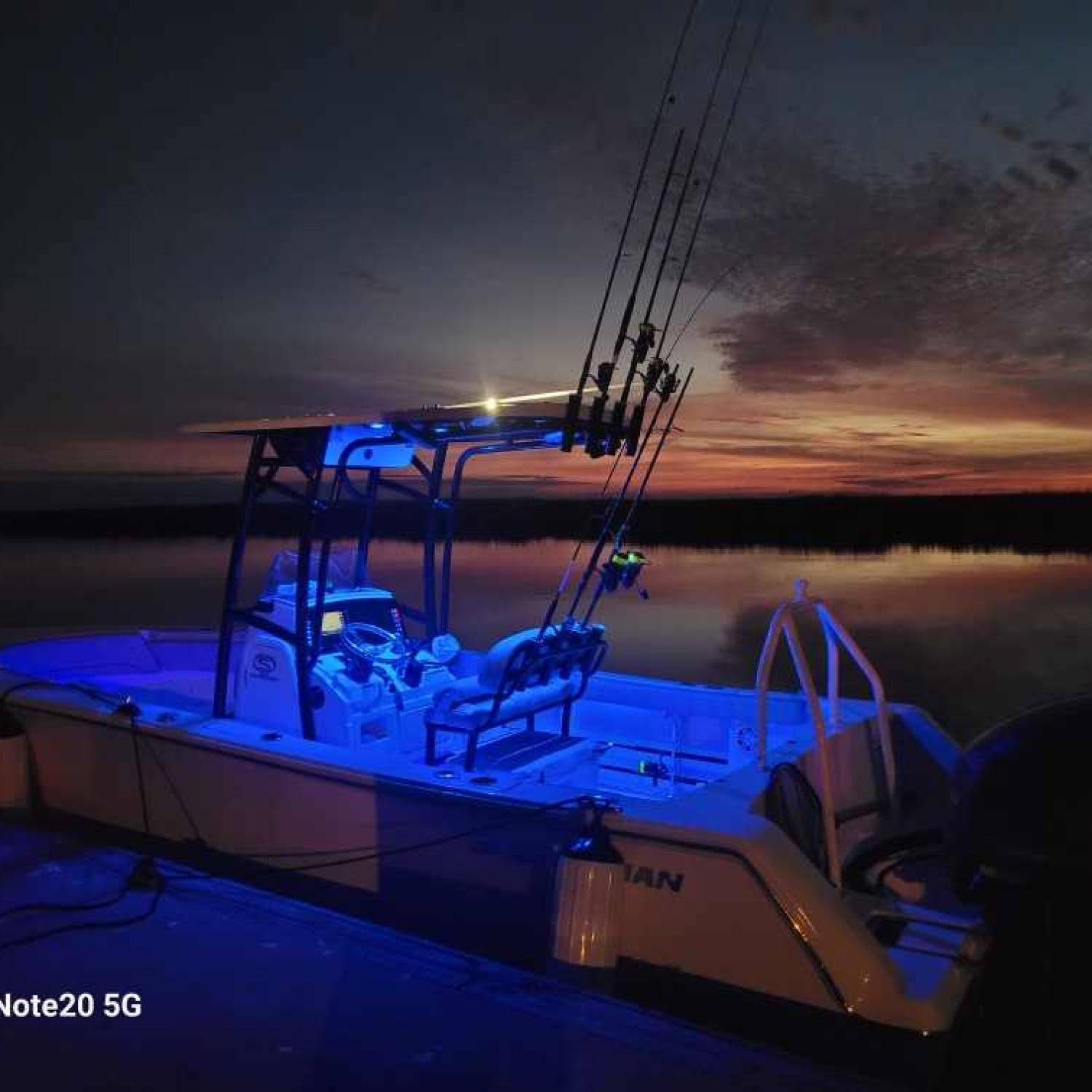 Title: Sunset at lazaretto - On board their Sportsman Heritage 231 Center Console - Location: Lazaretto creek, tybee Island, ga.. Participating in the Photo Contest #SportsmanDecember2023