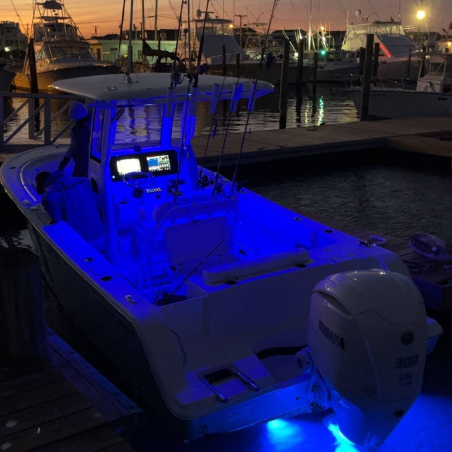 Title: sportsman 232 open - On board their Sportsman Open 232 Center Console - Location: barnegat light. Participating in the Photo Contest #SportsmanDecember2023