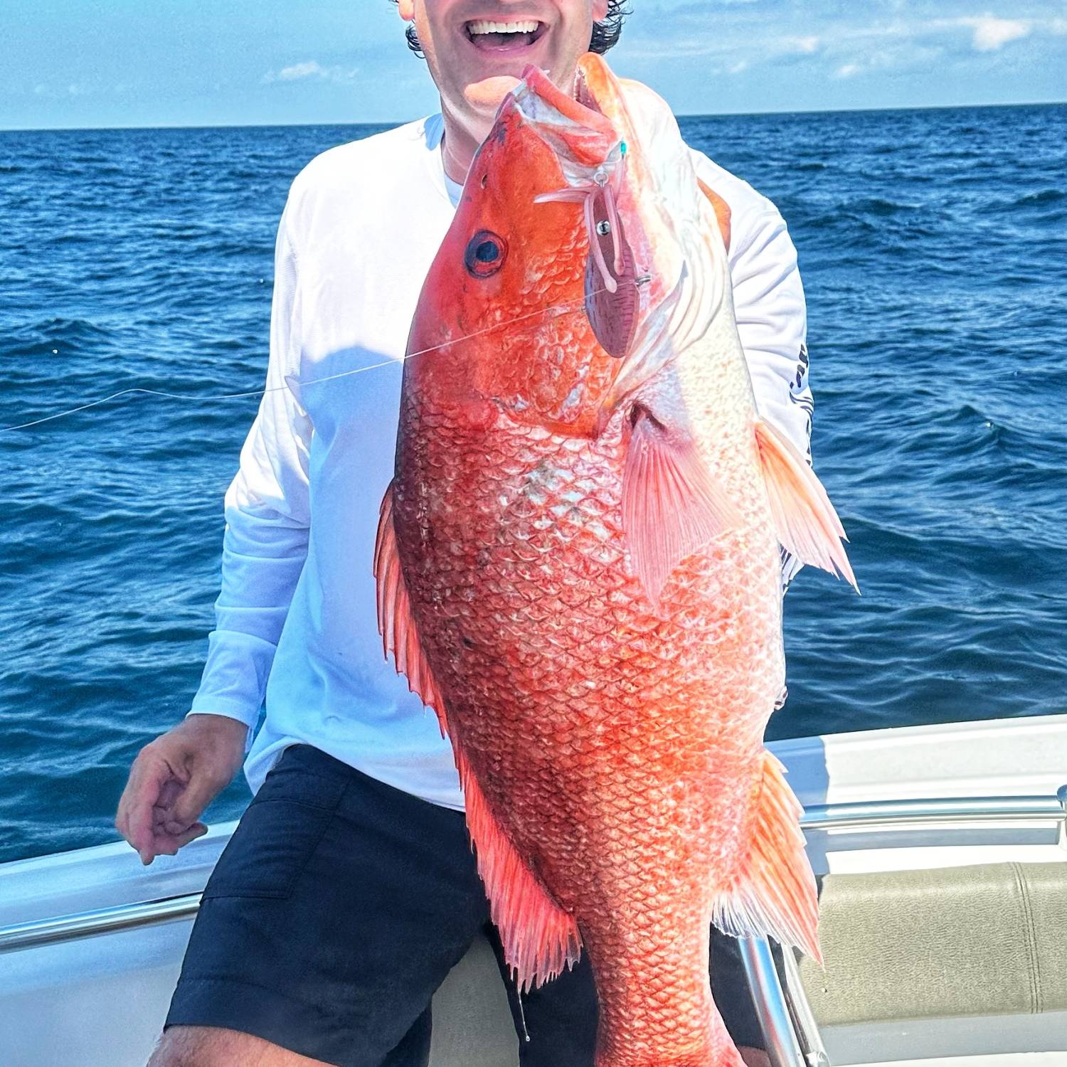Title: Red Snapper - On board their Sportsman Open 212 Center Console - Location: Orange Beach Alabama. Participating in the Photo Contest #SportsmanDecember2023
