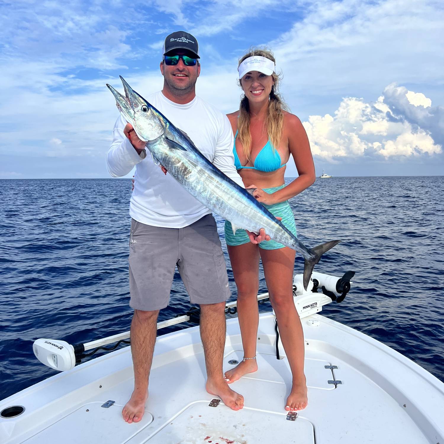 Title: Wahoo - On board their Sportsman Masters 247 Bay Boat - Location: Key Largo, Florida. Participating in the Photo Contest #SportsmanJuly2023