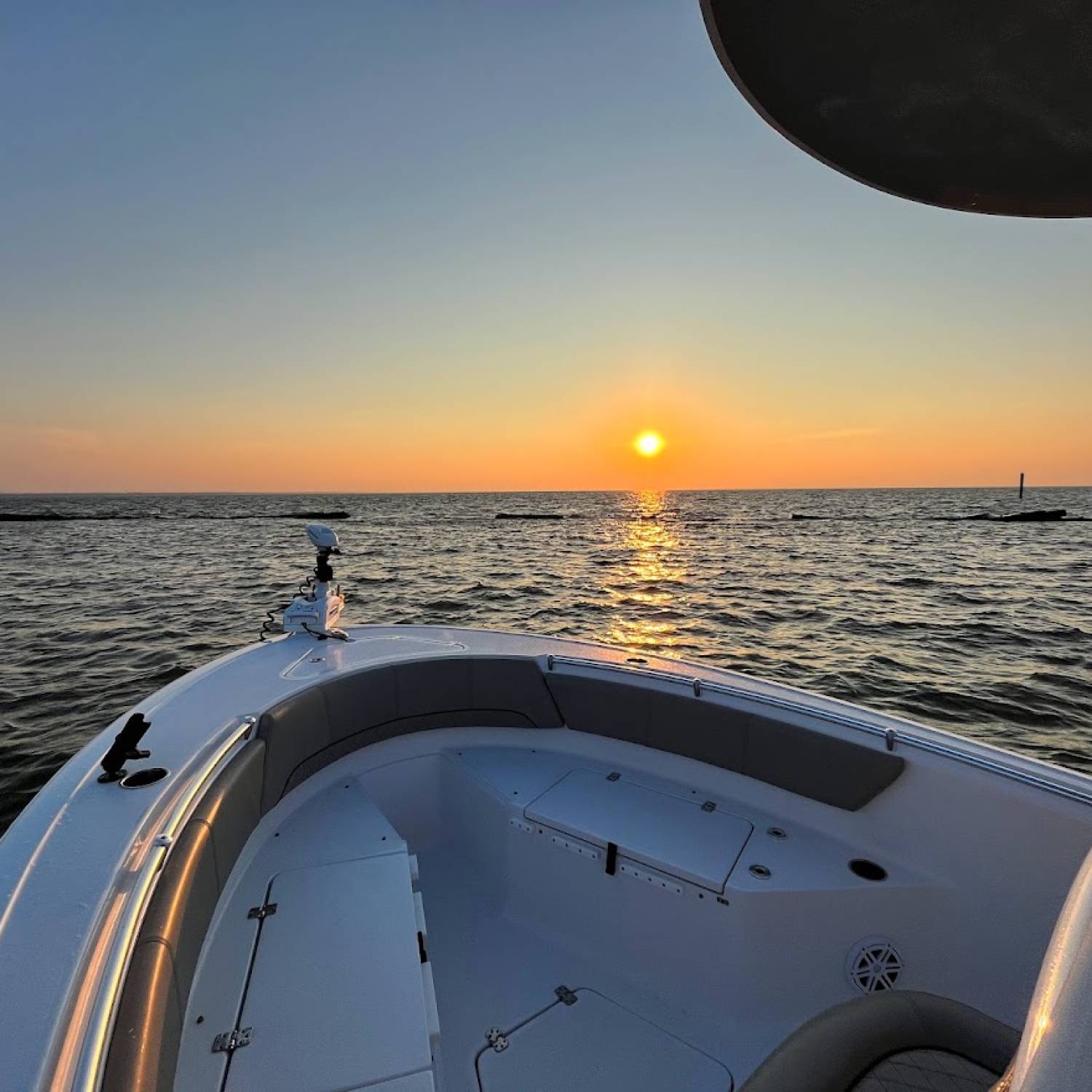 Title: Fishing Sunrise - On board their Sportsman Open 232 Center Console - Location: Bay St Louis. Participating in the Photo Contest #SportsmanNovember2023