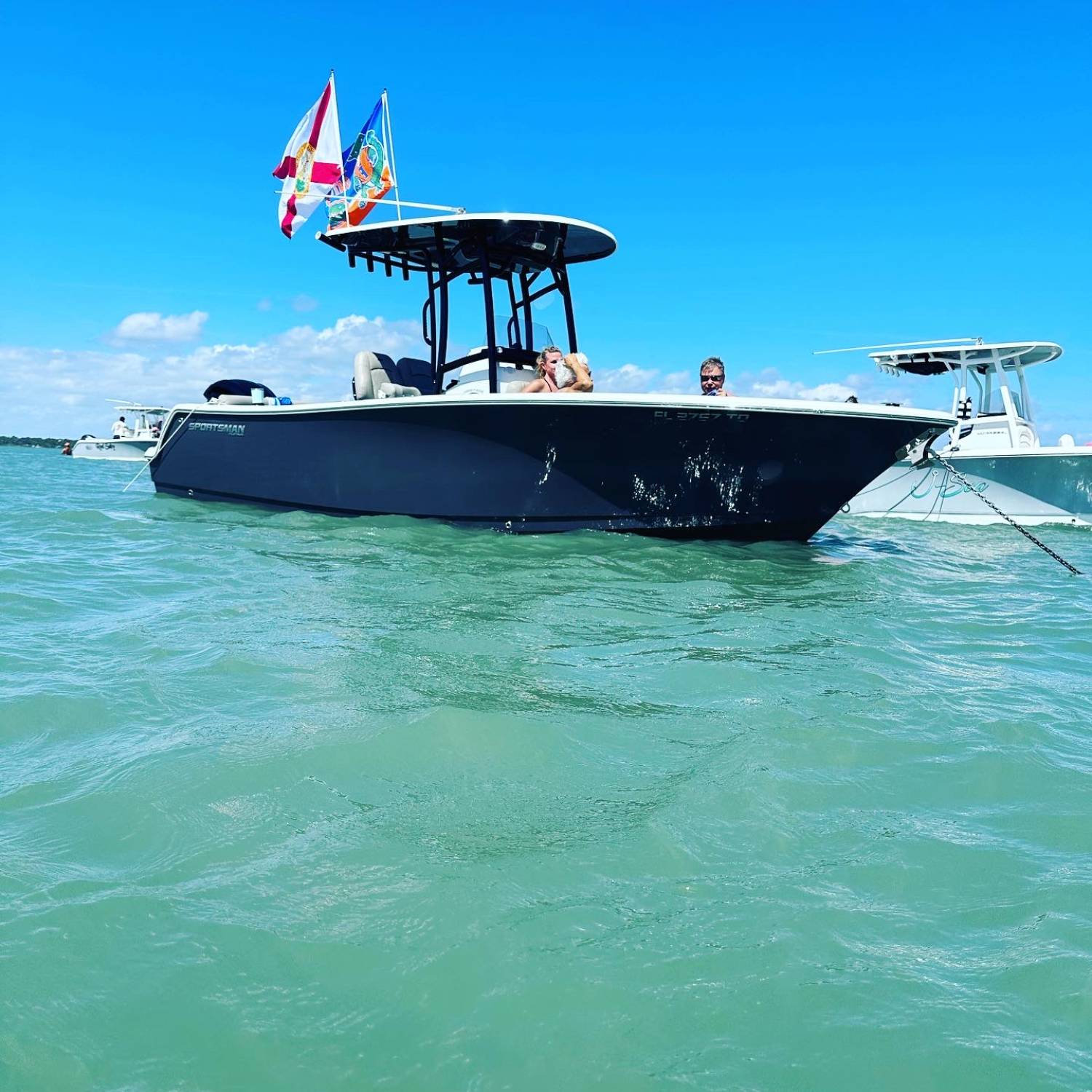 Title: Love my 231 - On board their Sportsman Heritage 231 Center Console - Location: Sebastian Inlet. Participating in the Photo Contest #SportsmanOctober2023