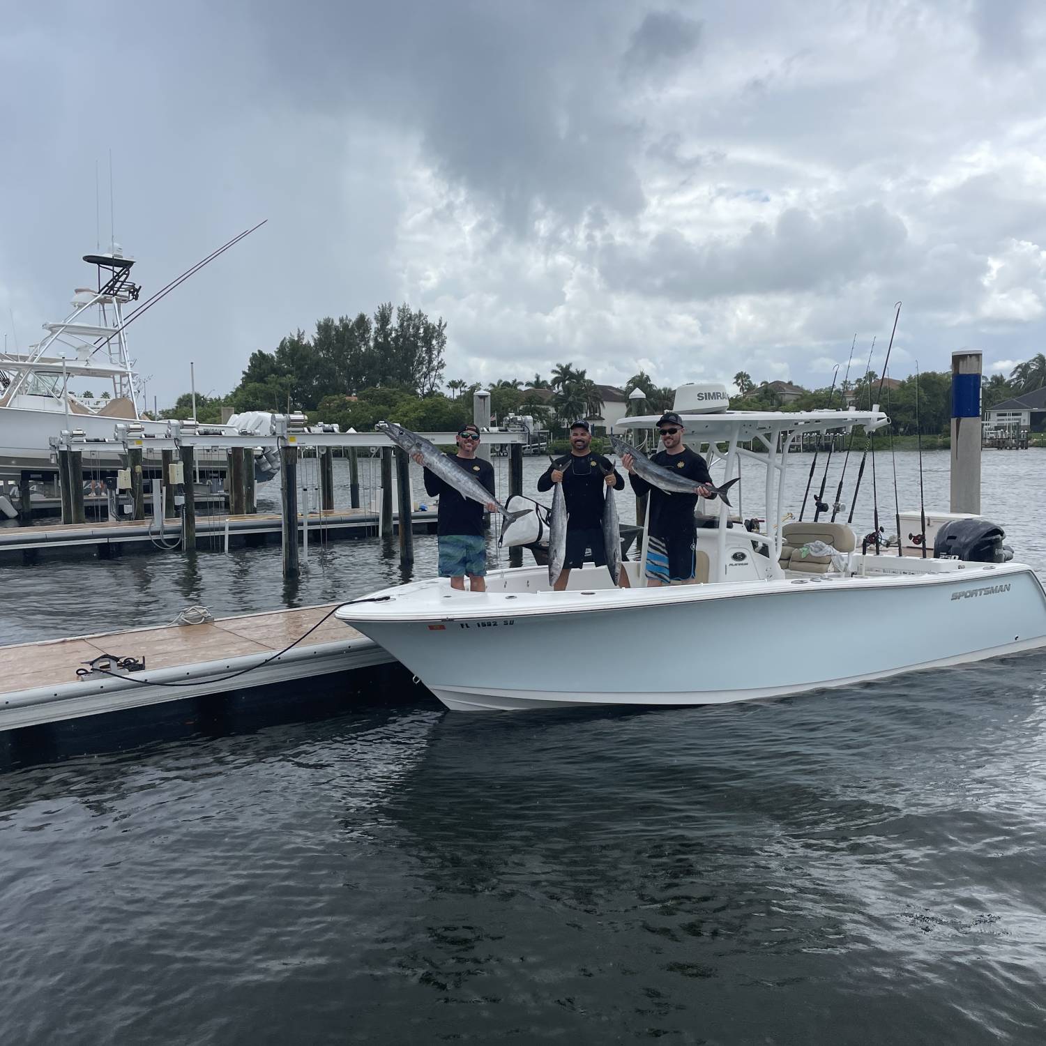 Title: Chase n Tailz fishing tournament - On board their Sportsman Open 232 Center Console - Location: Jupiter Florida. Participating in the Photo Contest #SportsmanSeptember2023