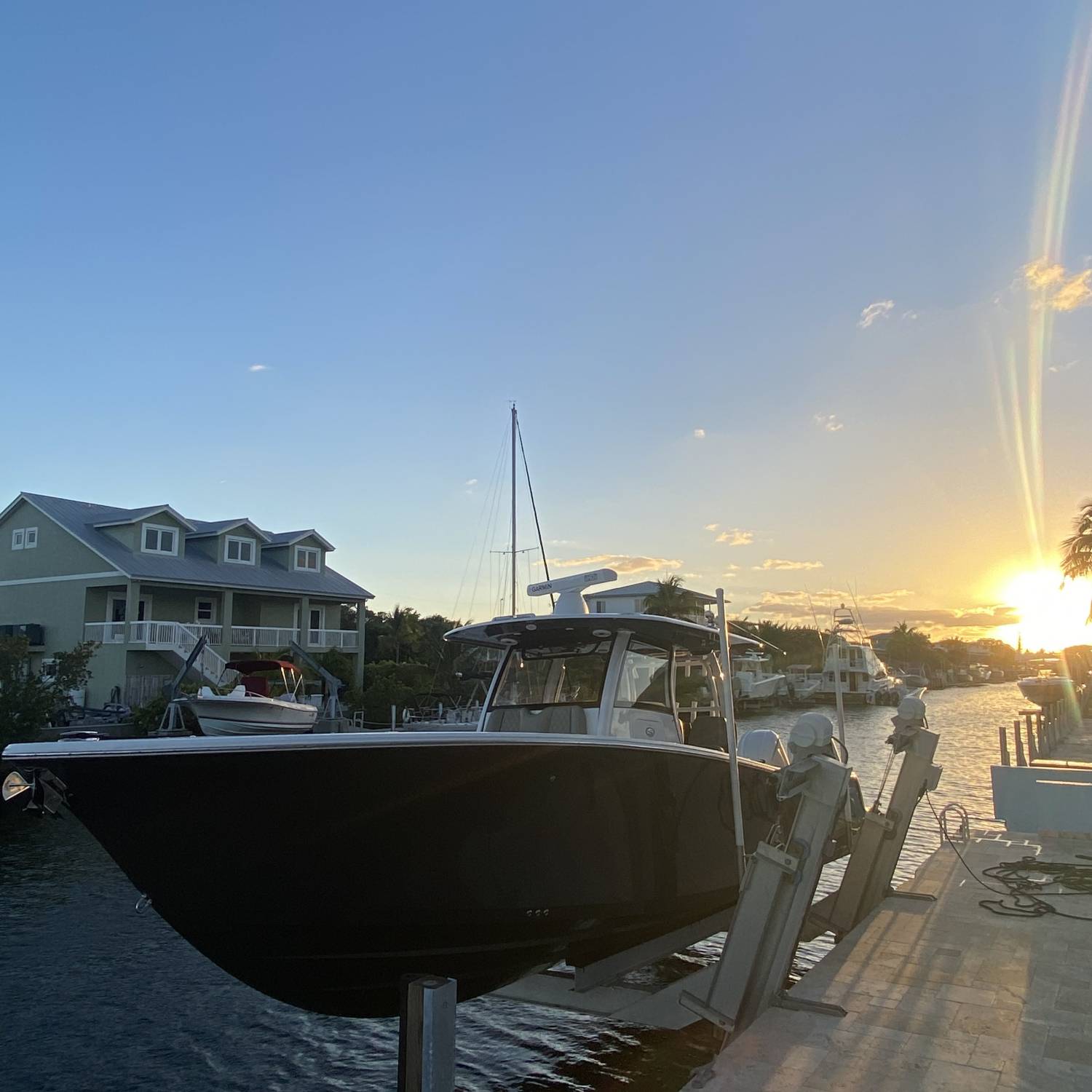 After a long day on the water the boat was cleaned and put away