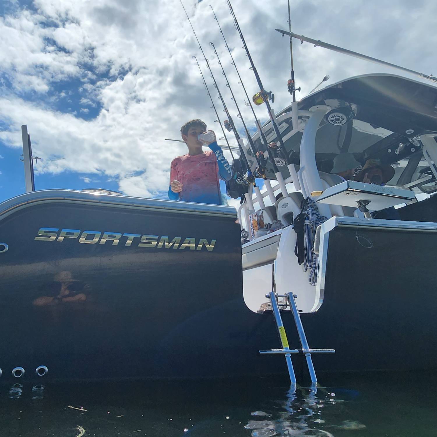 Title: At the isle - On board their Sportsman Open 352 Center Console - Location: Biscayne Isle. Participating in the Photo Contest #SportsmanJune2023