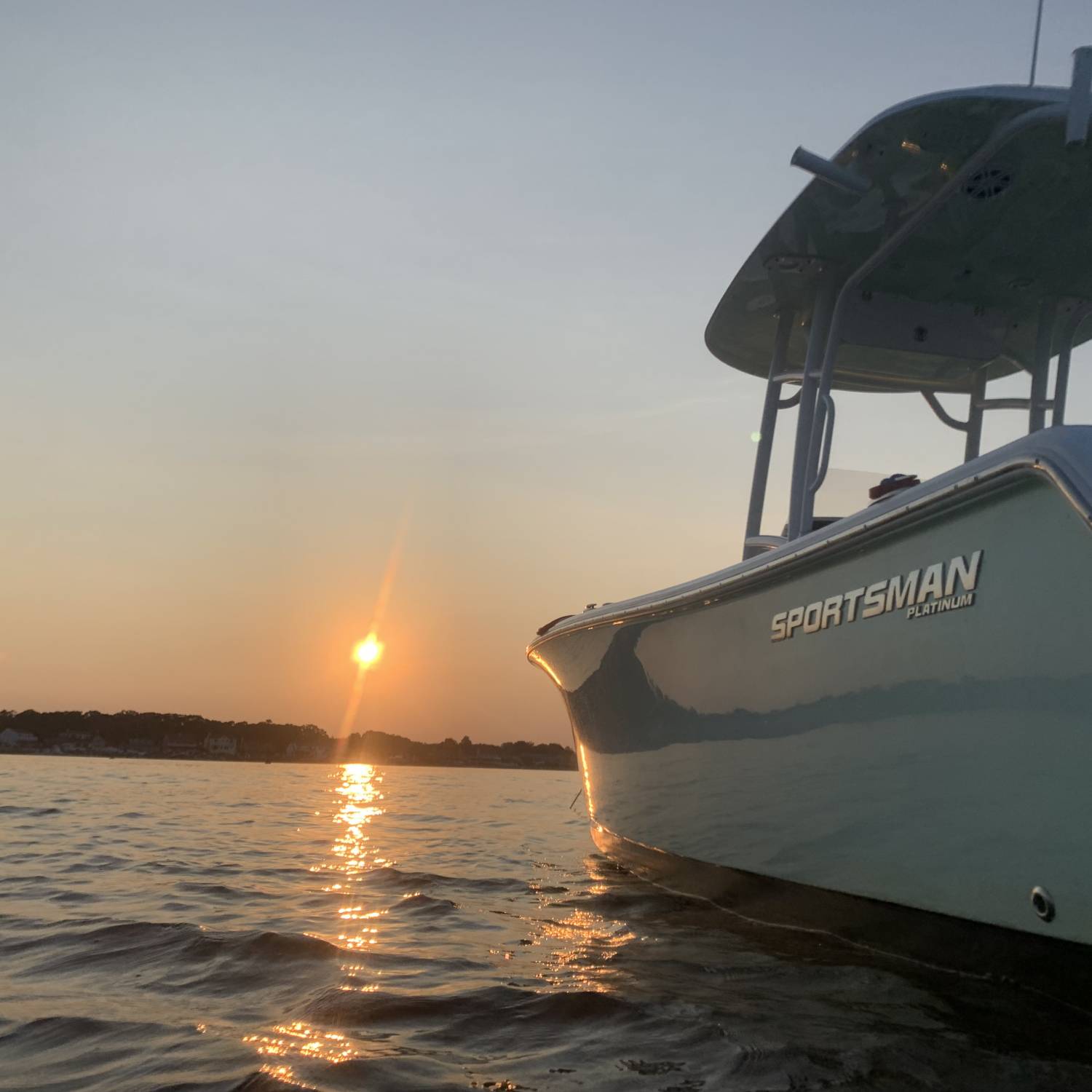 Sunset on the Manasquan River near Treasure Island.