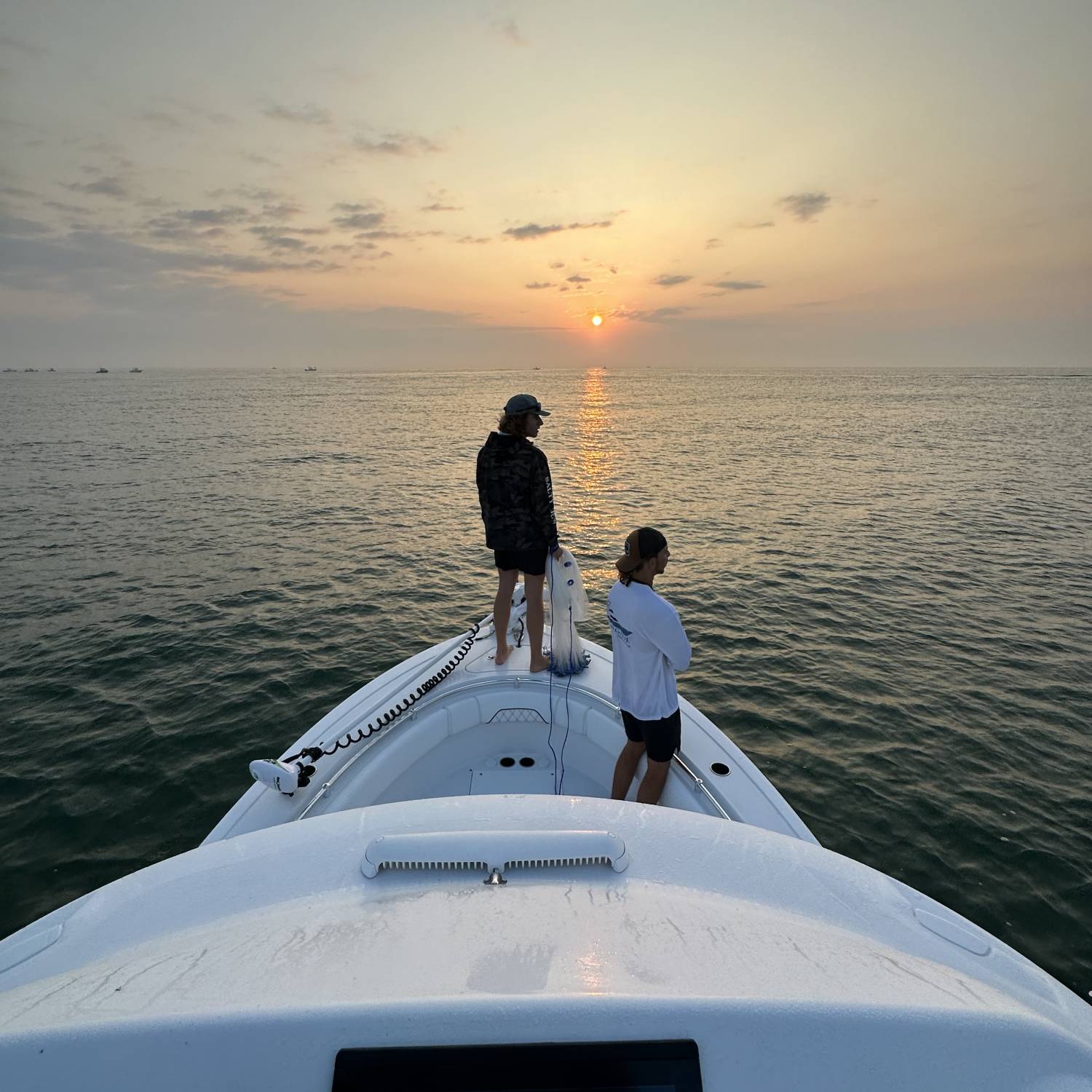 Title: Looking for bait - On board their Sportsman Open 282 Center Console - Location: St Augustine, FL. Participating in the Photo Contest #SportsmanJune2023