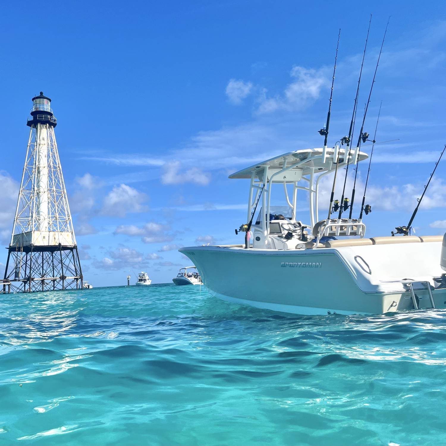 After catching wahoo in Islamorada on our 231 Heritage Sportsman we anchored up at Alligator Reef Lighthouse to enjoy some...