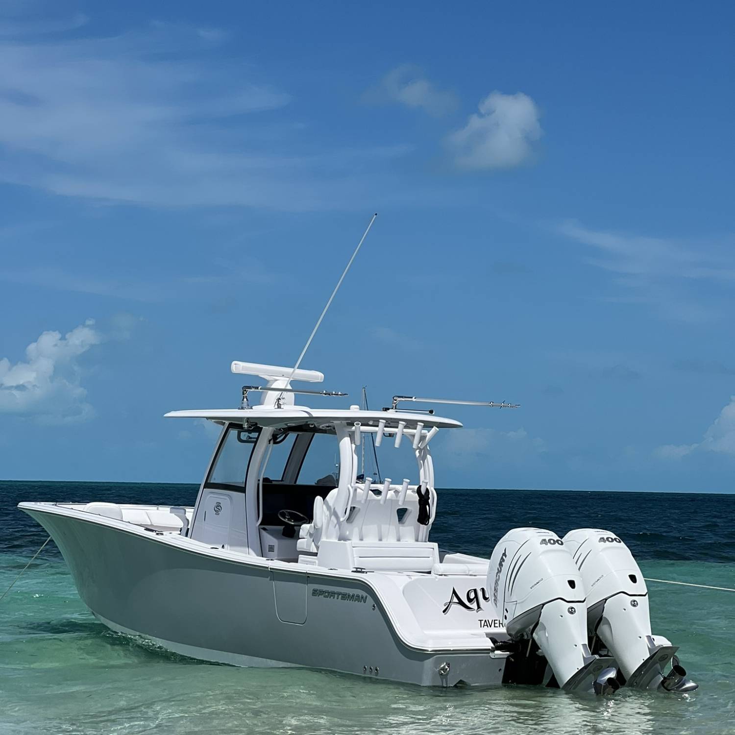 Title: Aquaholic IV - On board their Sportsman Open 322 Center Console - Location: Bimini. Participating in the Photo Contest #SportsmanMarch2023