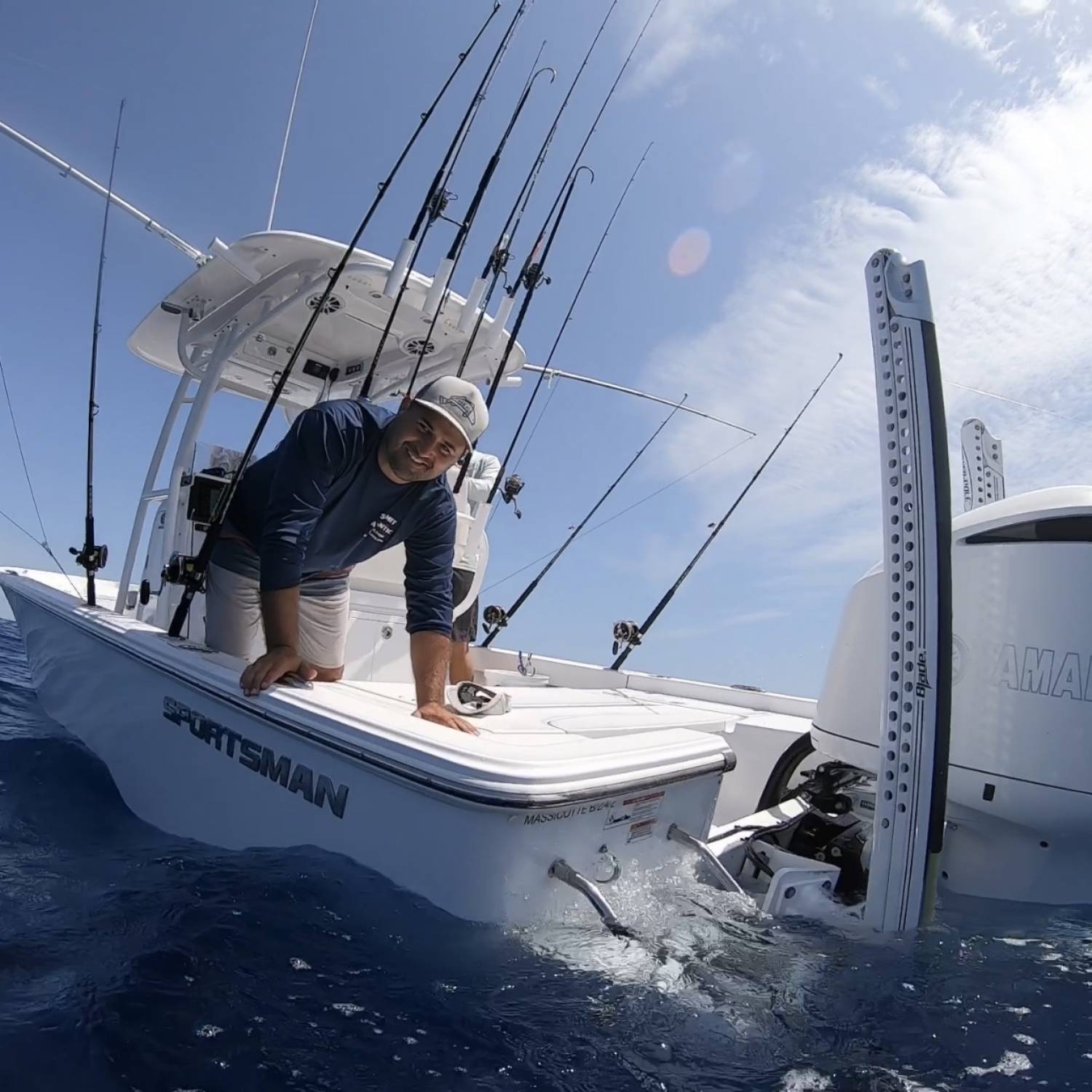 Taking a trolling break to go for a swim offshore Islamorada, FL.