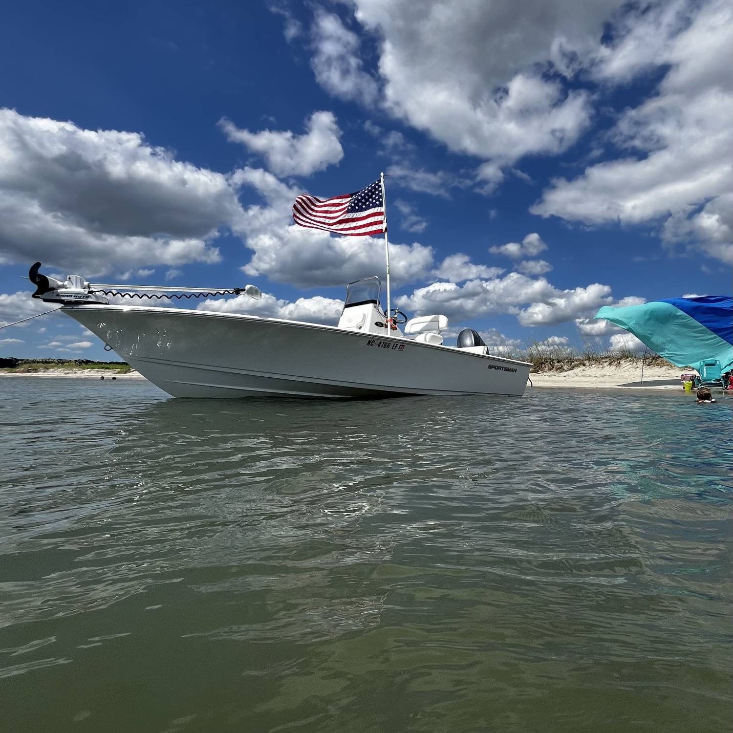 207 at the sandbar on the 4th of July.