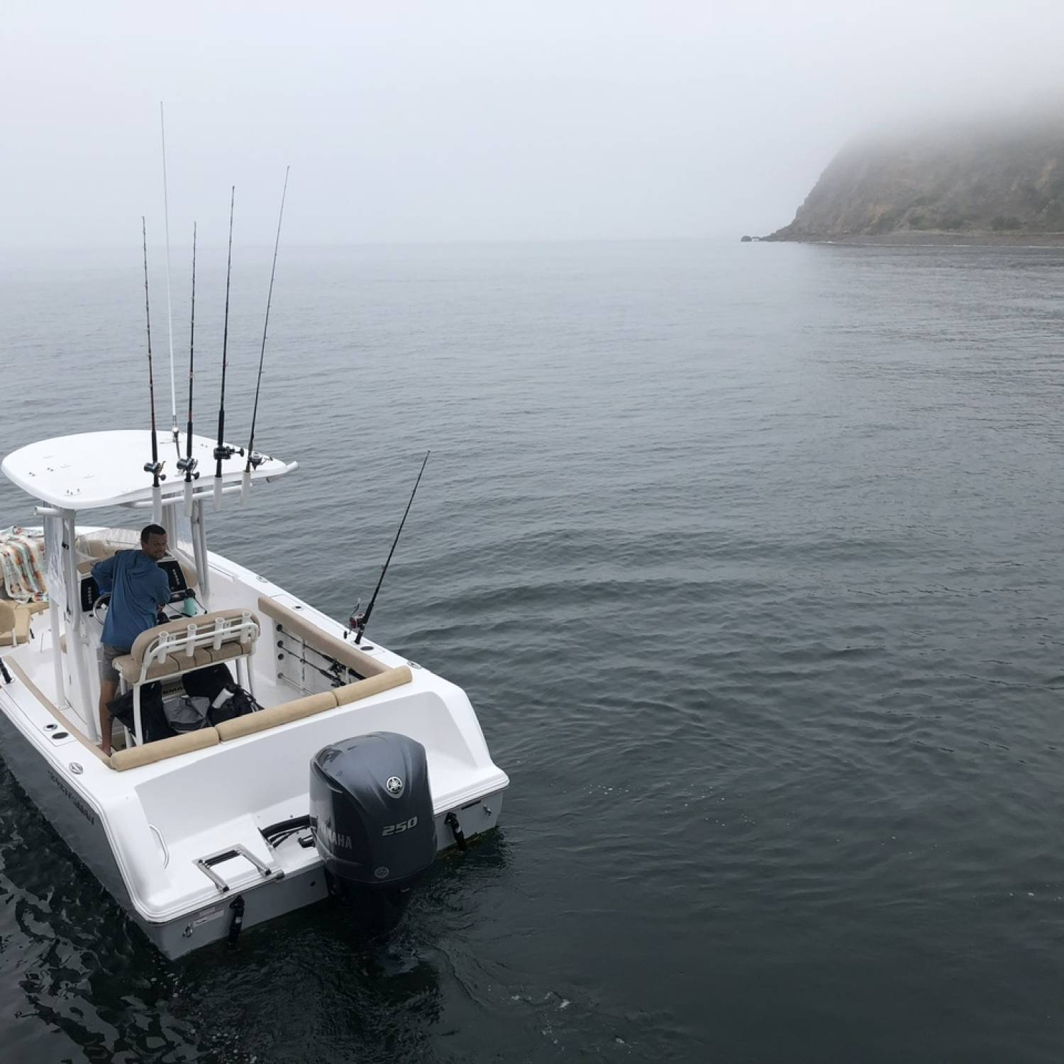 Solo trip out to Santa Cruz Island for a day of halibut fishing