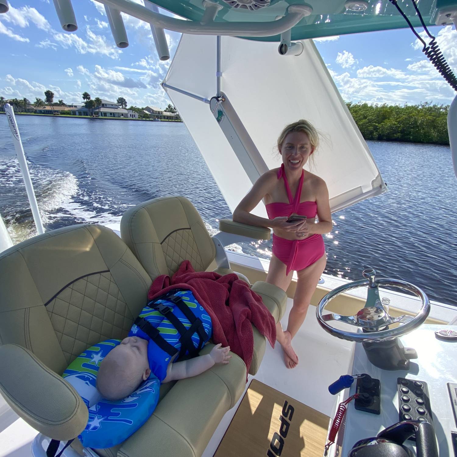 Title: Sleeping Post - On board their Sportsman Masters 247 Bay Boat - Location: Hobe Sound, Florida. Participating in the Photo Contest #SportsmanFebruary2024