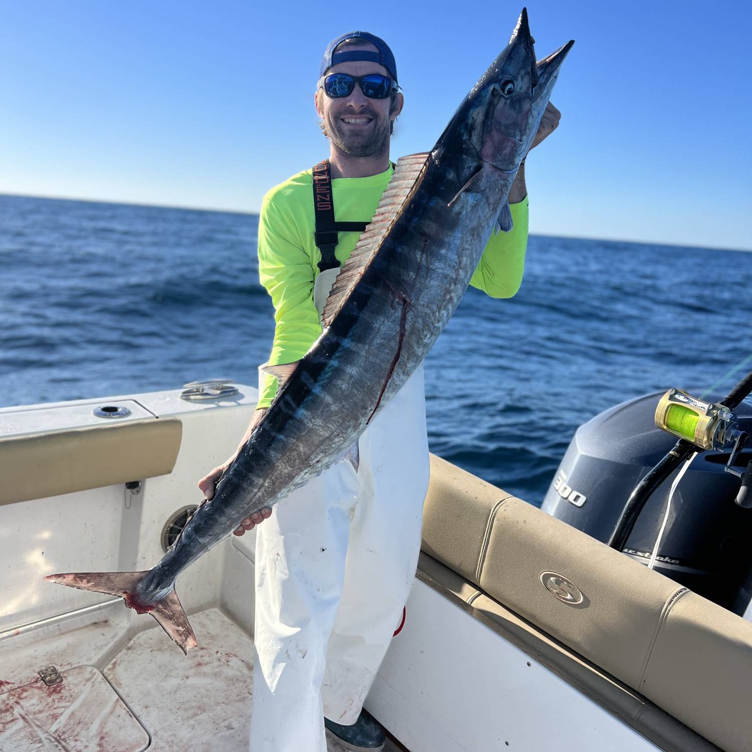 Wahoo 54” 36lbs caught High speed trolling in 140’ of water 12-31-23 great catch for the last day of the...