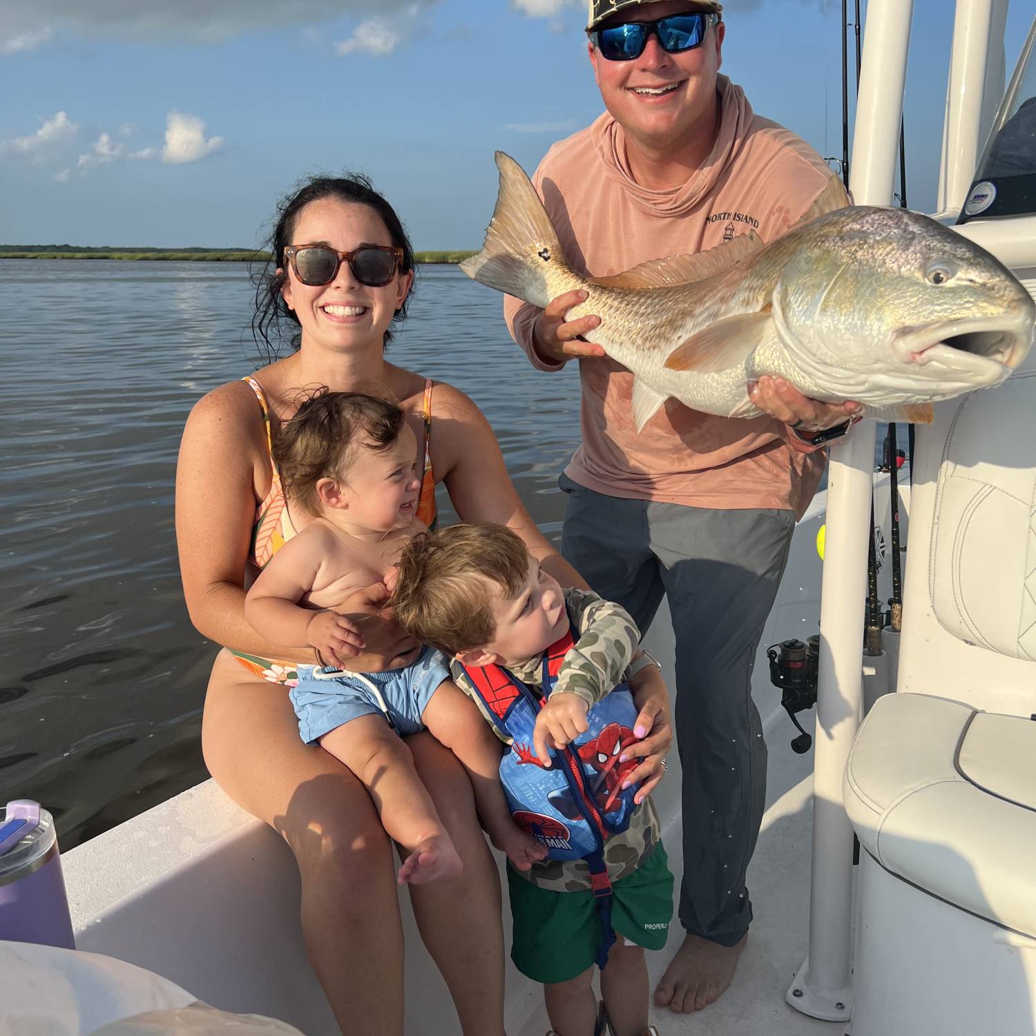 Family day with a side of fishing on this beautiful boat!!