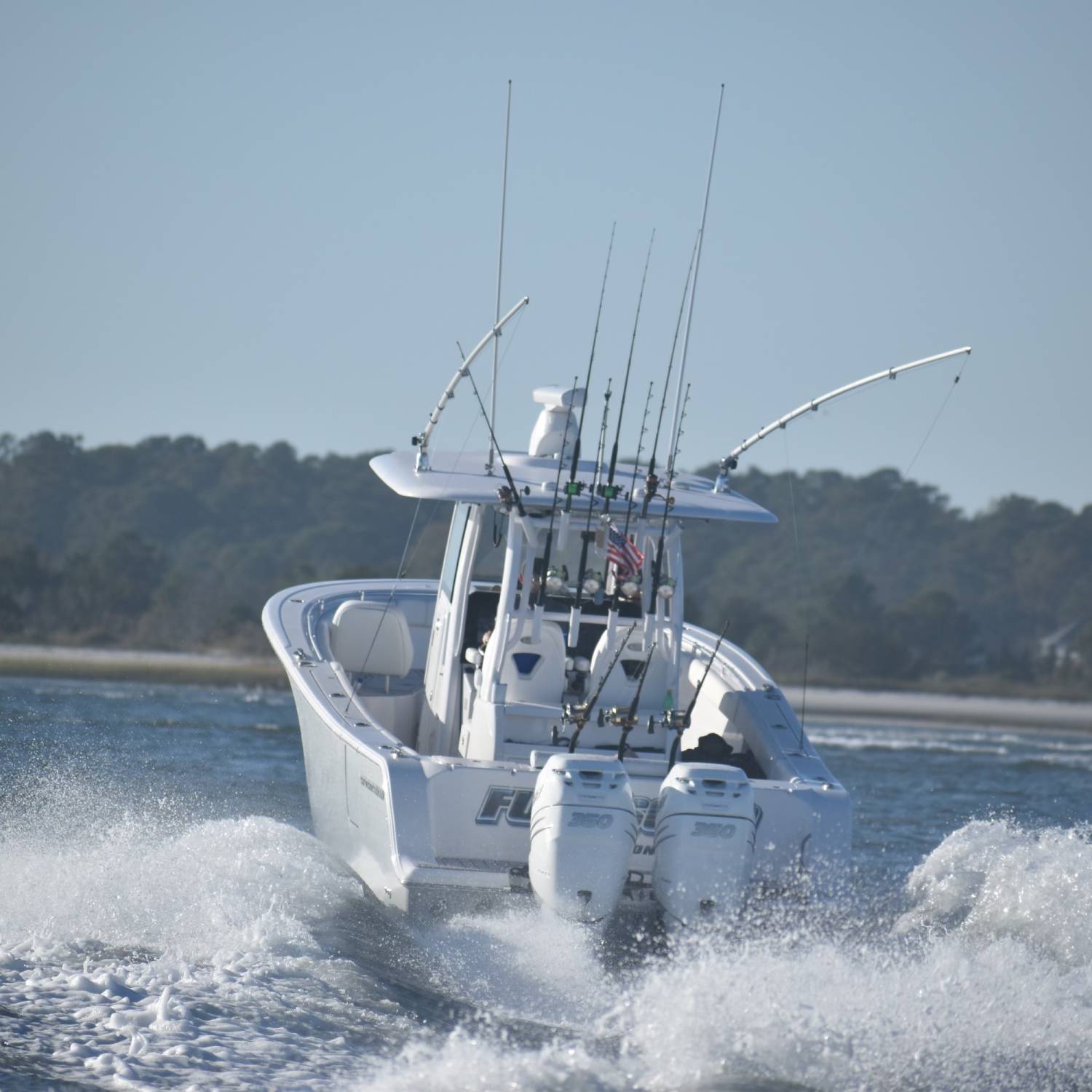 Coming back into Masonboro Inlet after a successful fishing trip 60 miles out to the Gulf Stream.