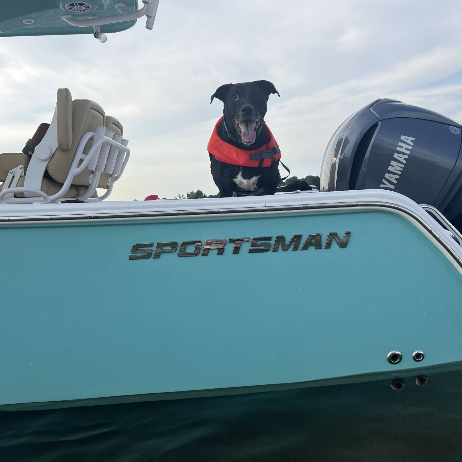 Title: Oakley Marie aboard the SS Oakley Marie - On board their Sportsman Heritage 231 Center Console - Location: Lake Norman, NC. Participating in the Photo Contest #SportsmanJuly2025