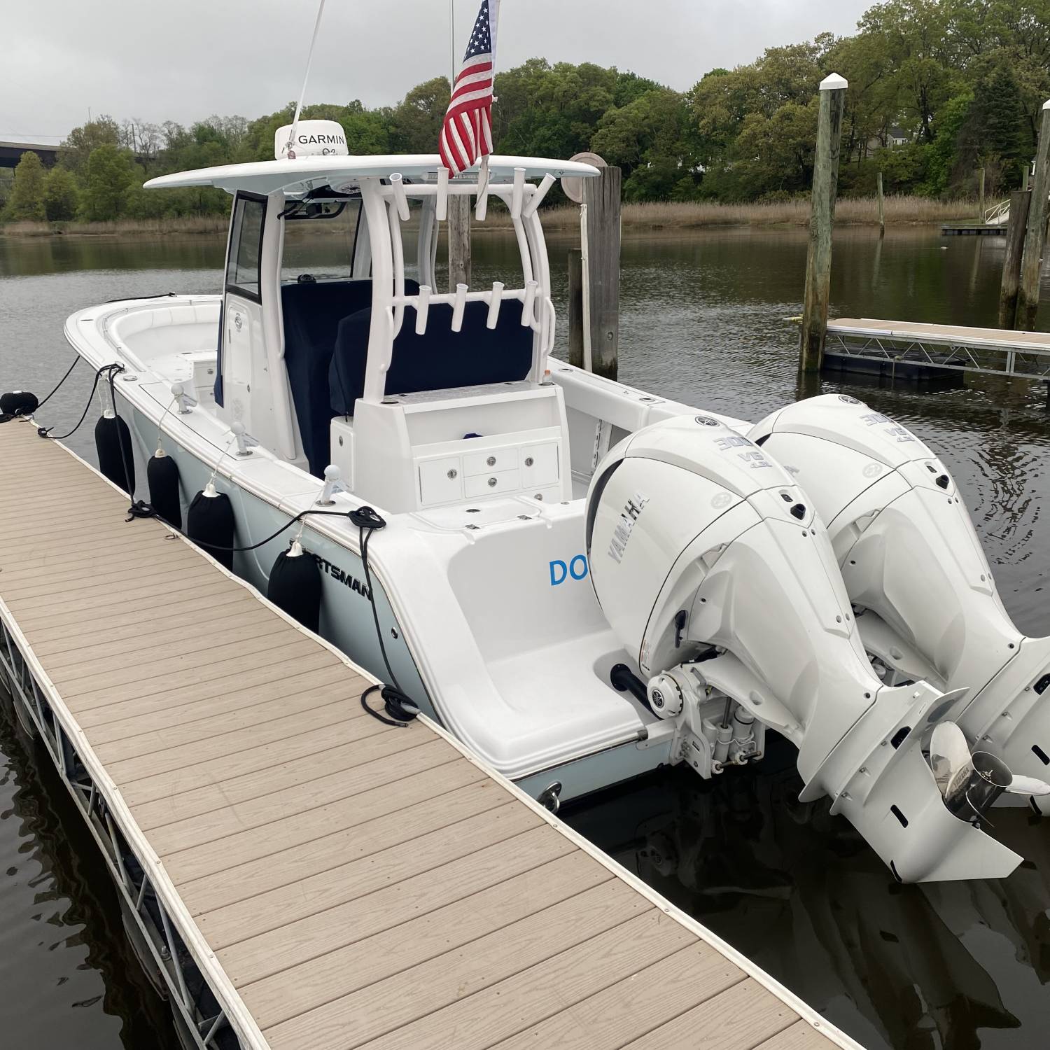 Title: Double Down - On board their Sportsman Open 302 Center Console - Location: Milford CT. Participating in the Photo Contest #SportsmanJuly2025