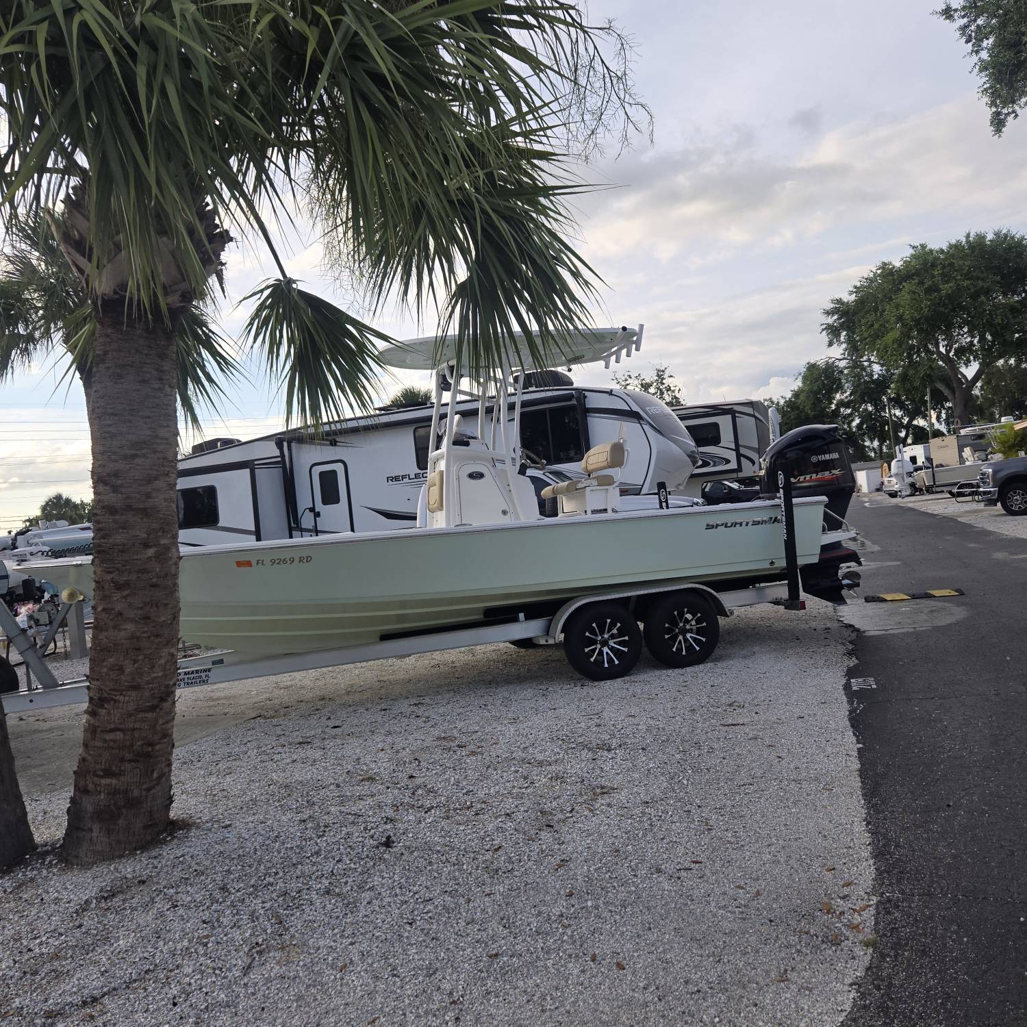Sitting pretty in evening since after a day run in Tampa Bay.