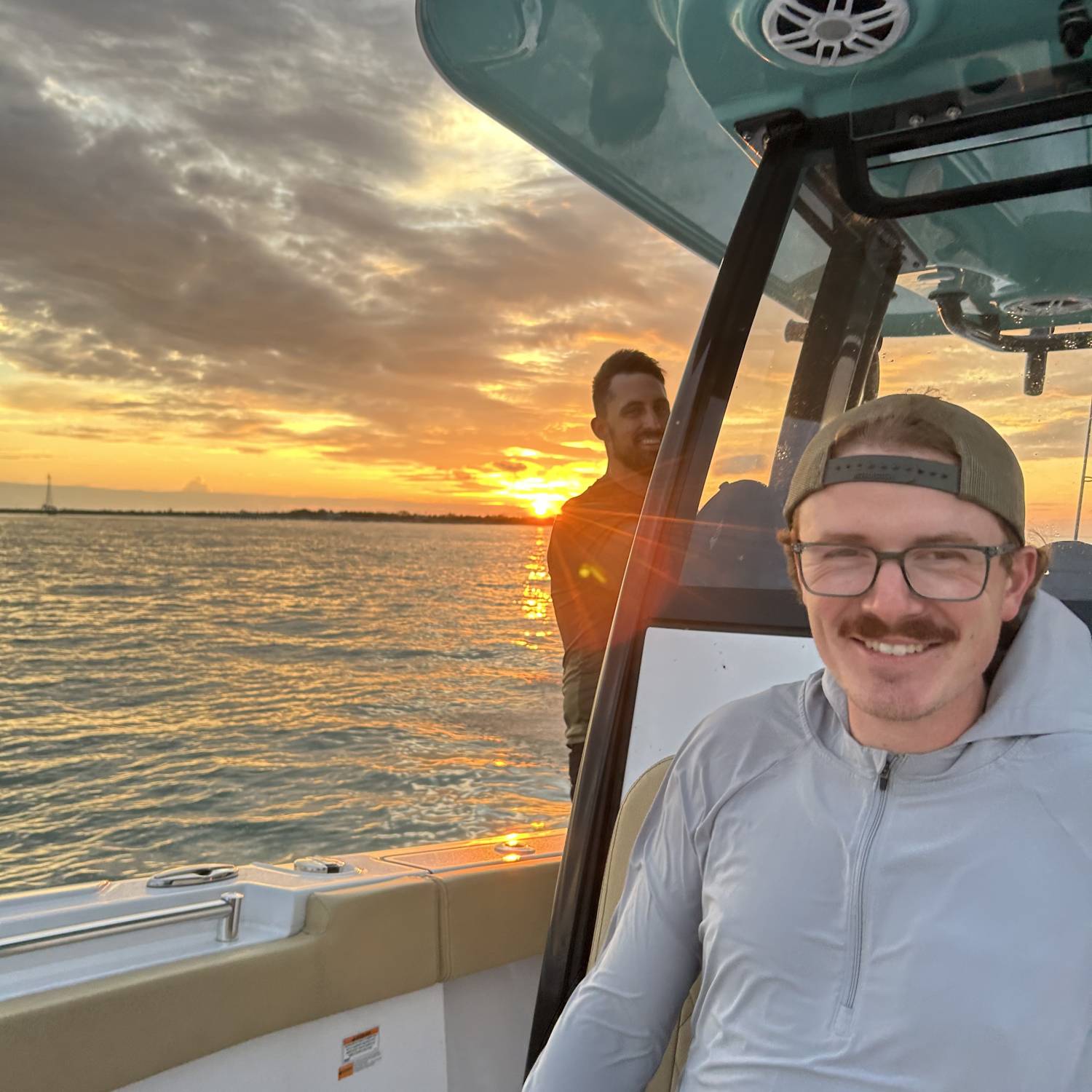 Title: Heading out deep - On board their Sportsman Open 232 Center Console - Location: St. Pete, FL. Participating in the Photo Contest #SportsmanJuly2025