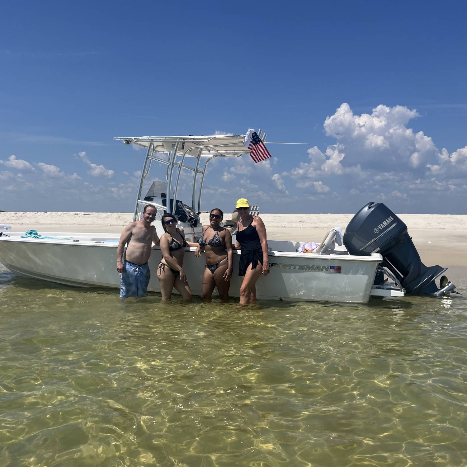 Our regular weekly spot at Horn Island. We all love our Sportsman!