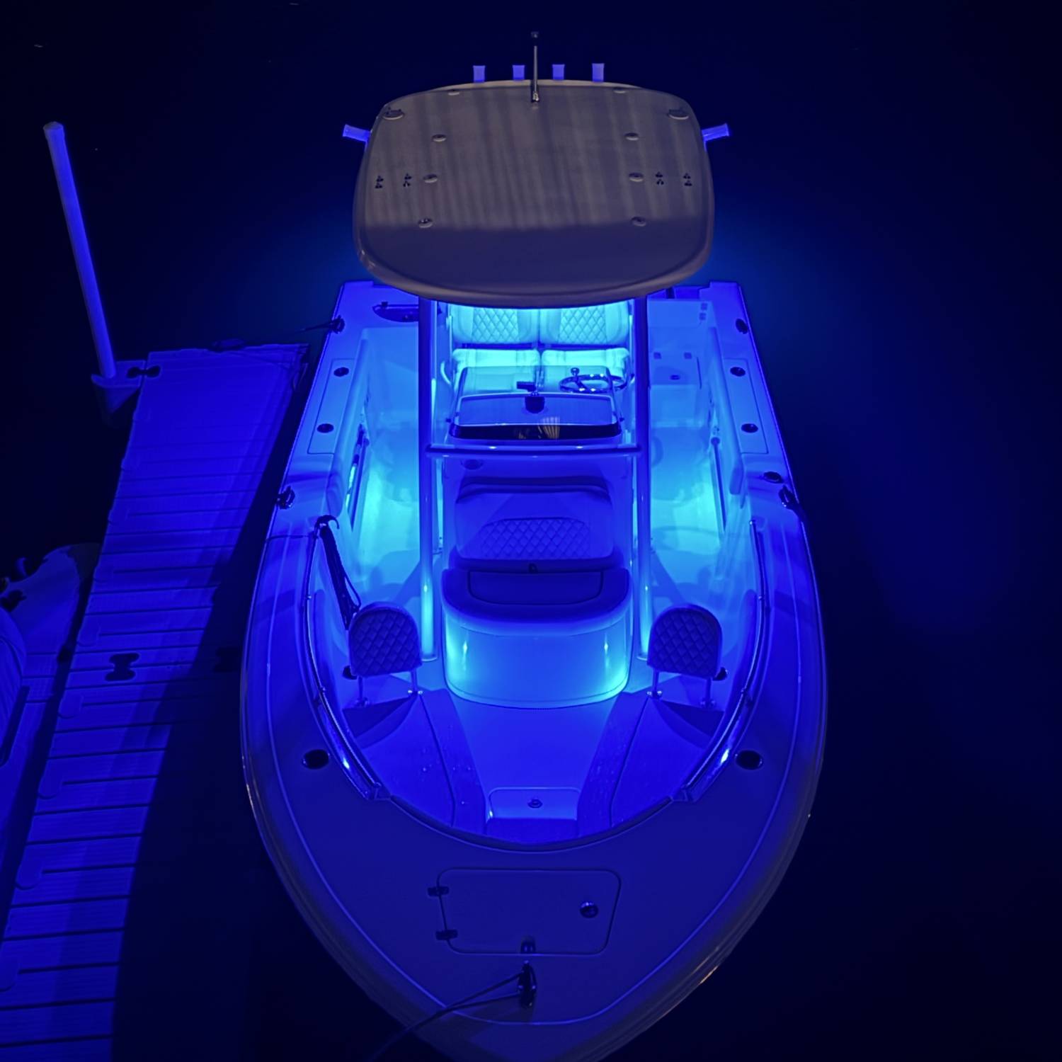 This was the 1st day with our new boat after we finally got it home and tied up to our dock.