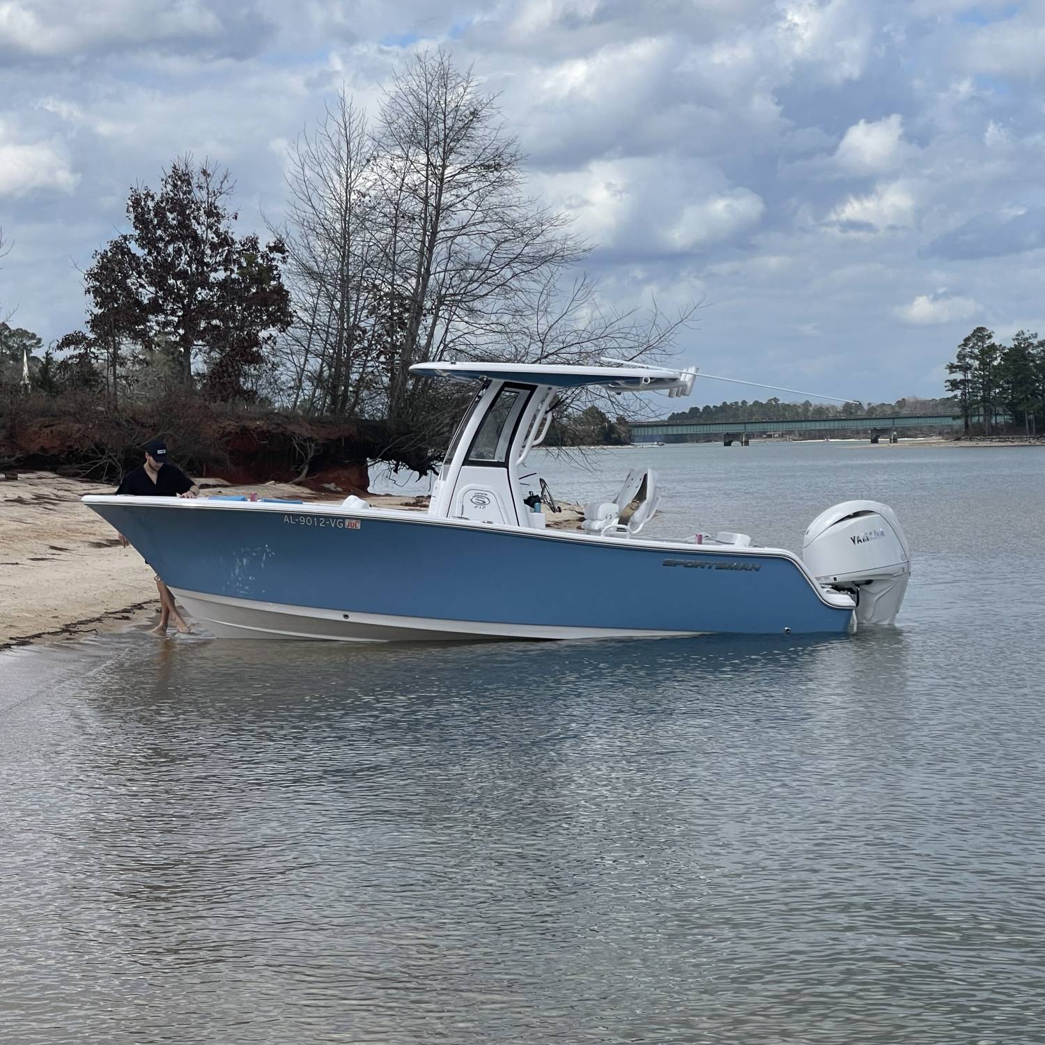Mid March on lake Martin. Water was still down and made a beautiful beach.
