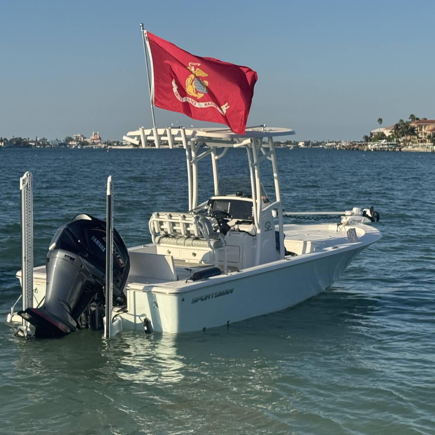 Anchored just off Shell Key for the sunset.